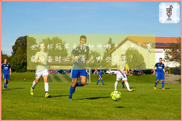 世界杯冠军竞猜软件哪个好用？赛前准备时必须考虑哪些因素？